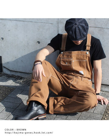 rnb1220 Brown Duck basic overalls,, small image number 6