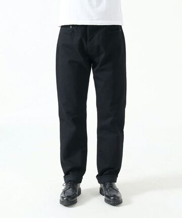 J414 14oz Classic Straight Model Black Denim Selvedge	-One Wash-28,, small image number 0