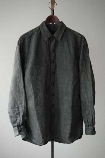 244SH08 Natural Dyed Linen / The Shirts,SUMI, small image number 15