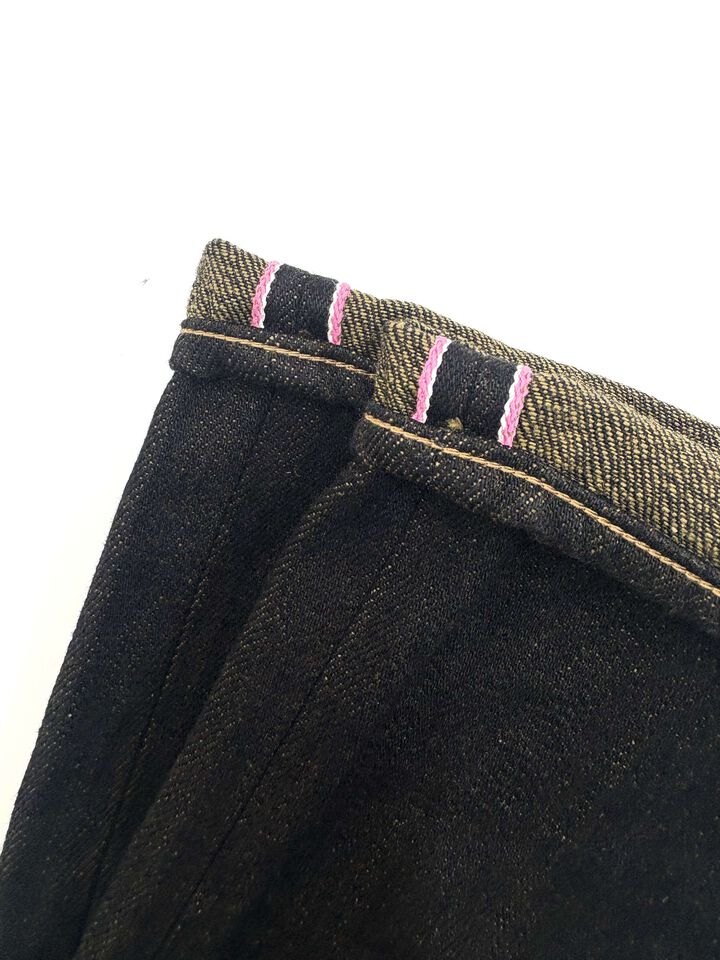 ONI246-BKOL 12.5oz Black x Olive Selvedge Denim Neat Straight,, medium image number 10