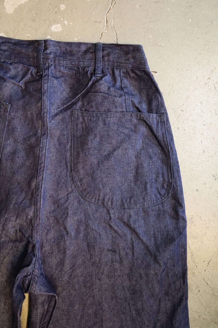 01-V5130-L81  WWII 40'S U.S NAVY LINEN DENIM UTILITY TROUSERS,, medium image number 3