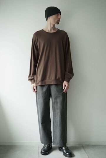 【CAPERTICA】CAP708CS28 Super140s Washable Wool MW_Jersey / Wool Sweat ver2025,BLACK, small image number 16