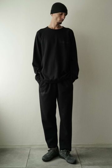 【vleed prologue】VL-005 Multi High Function Double Knit / Taperd Easy Pants,SUMIKURO x BLACK, small image number 0