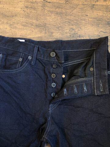 ONI246-14BLK 14oz Oni Denim (Weft: Black) Neat Straight,, small image number 3