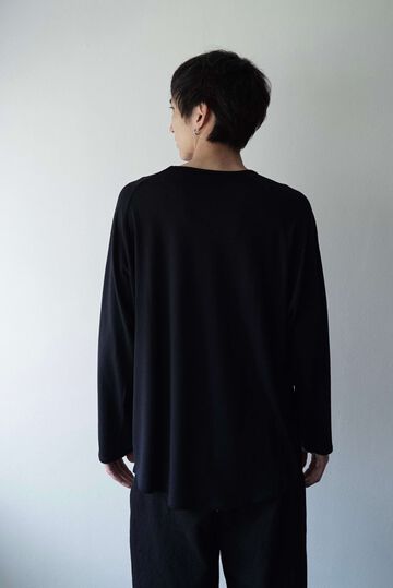 CAP708CS24 Super140s Washable Wool Jersey /Baseball Tee,SHIGOKU-IRO, small image number 8