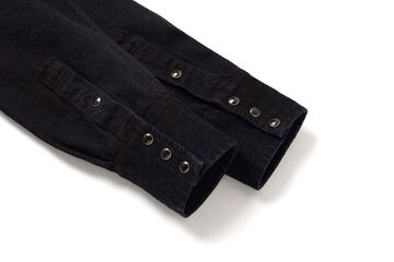 D5727 12oz Bengara Dyed Denim Western Shirts,, small image number 3