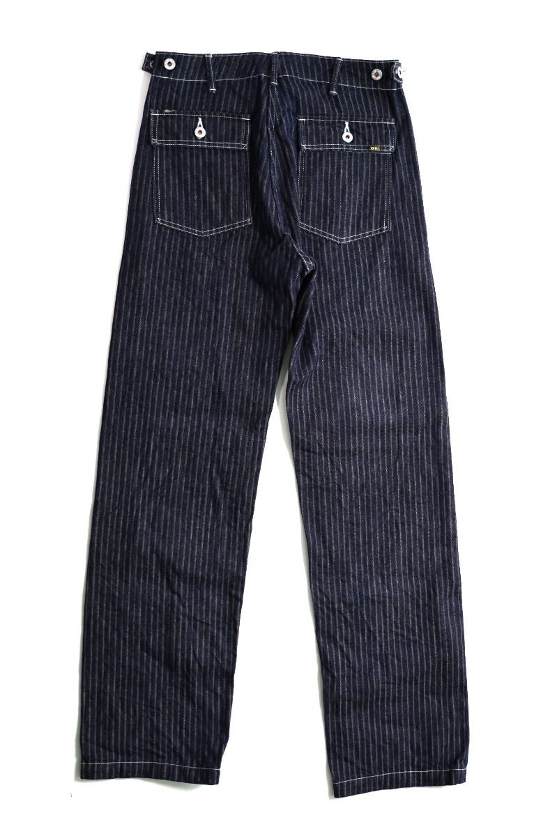 ONI207-HJS Drop-Needle Stiching Jacguard Stripe Denim Baker Pants ONI207-HJS Drop-Needle Stiching Jacguard Stripe Denim Baker Pants