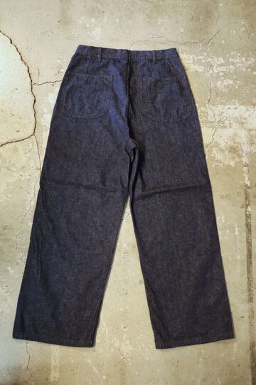 01-V5130 WIDE FIT US NAVY DENIM UTILITY PANTS ONE WASH,, small image number 1