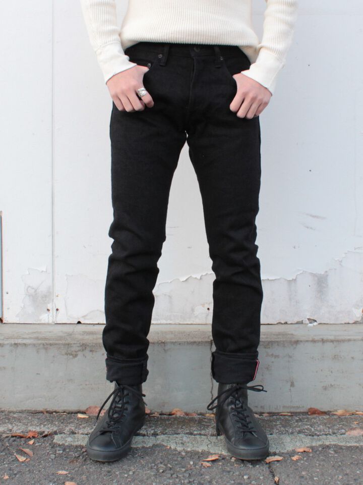 ONI-622ZR-BK 20oz Secret Black Denim Relax Tapered,, medium image number 0