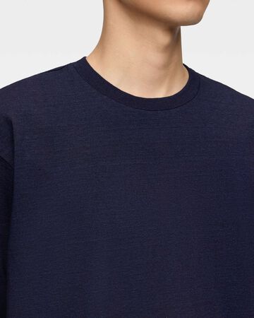 MXTS6002 YARN DYED SHORT SLEEVE T-SHIRT DISCHARGE PRINT,INDIGO, small image number 3