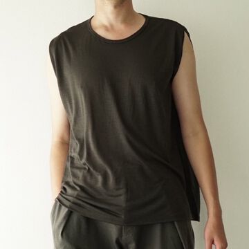 【CAPERTICA】CAP706CS29 Washable Wool Tank Top-BLACK-2,BLACK, small image number 14