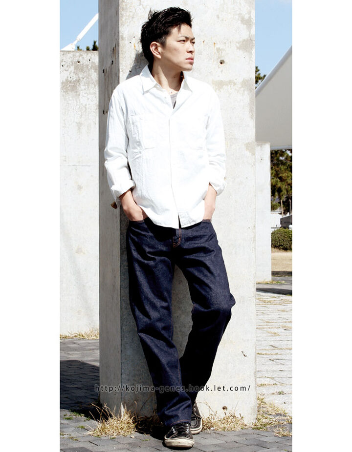 KOJIMA GENES rnb102w 15oz Selvedge wide denim,, medium image number 3