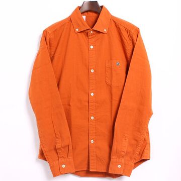 BARNS 1888 little collar long sleeve ox ford button down shirts (NAVY, WHITE, BLUE, ORANGE),, small image number 9