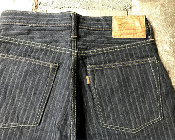 GZ-16SLST-Z01 16oz  Drop needle Herringbone ZIP jeans Slim straight(One washed)-One Washed-31,, small image number 11