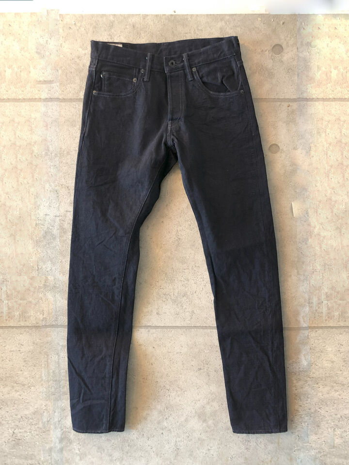 ONI622-14BLK 14oz Oni Denim (weft: black) Relax Tapered,, medium image number 2