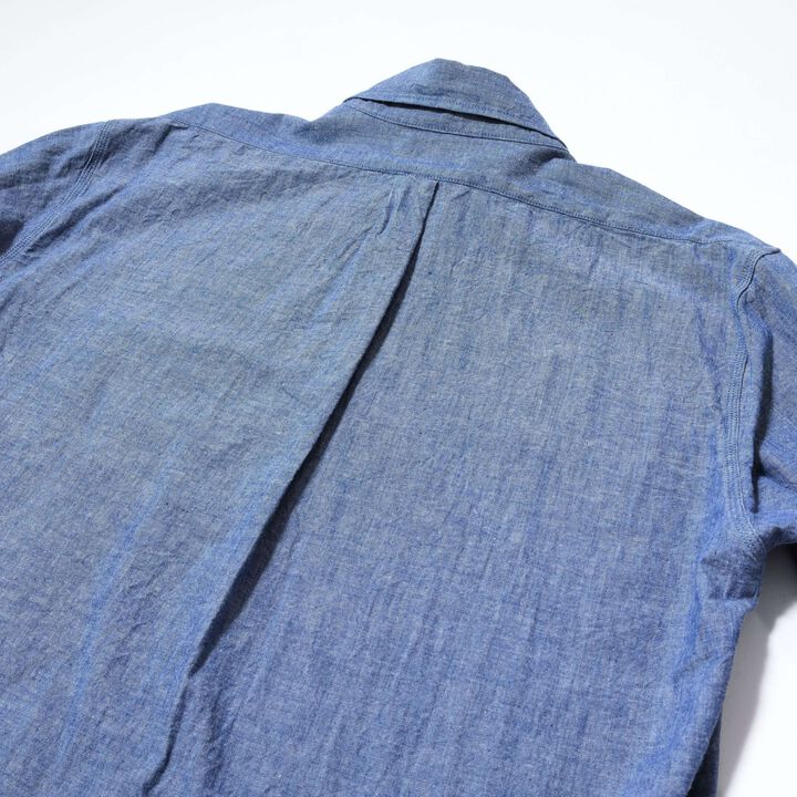 F3501 CHAMBRAY B.D SHIRT,BLUE, medium image number 2