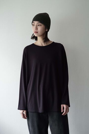CAP708CS24 Super140s Washable Wool Jersey /Baseball Tee,SHIGOKU-IRO, small image number 9