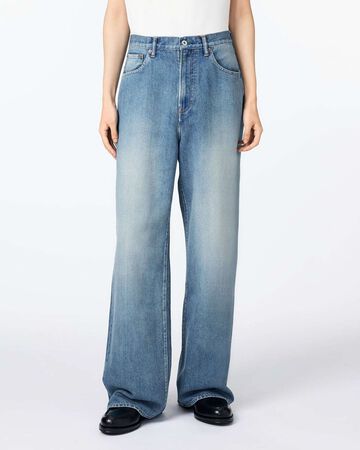 JMJA0900 (M01) 9oz Light Loose Jeans Medium Indigo,, small image number 0