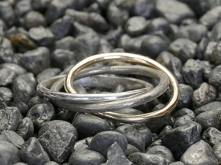 HYO-247BRS Brass Crooked Trinity RING,, medium image number 7