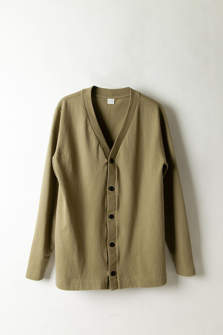T202VBL086 Leicester Loopwheeled cardigan(086 Bronze Green)