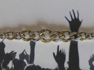 17AO-406 Gradation Cavarly Chain Bracelet -Narrow-,, small image number 3