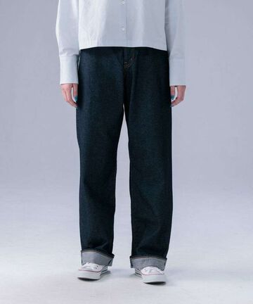 STJE1103 12OZ STRAIGHT JEANS【WOMEN'S】,INDIGO, small image number 0
