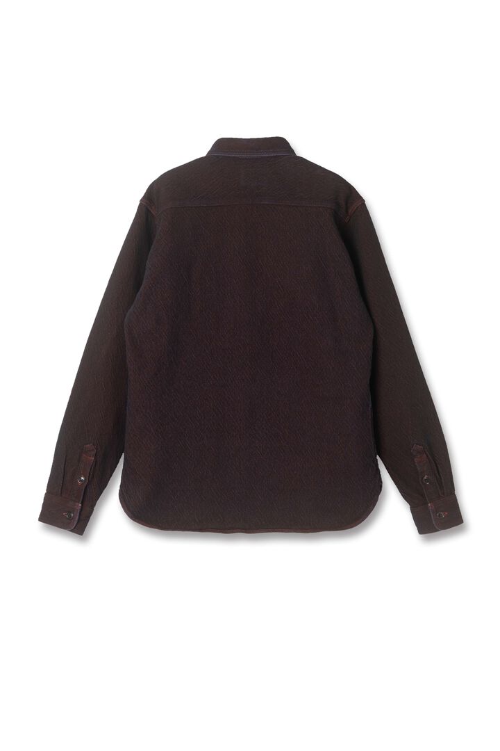 【Pre-Order】5755 13oz Bengara-dyed Sashiko Shirts,RED, medium image number 1