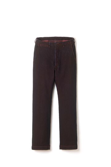 【Pre-Order】1942 13oz Bengara-dyed Sashiko Pants Regular Straight,RED, small image number 0