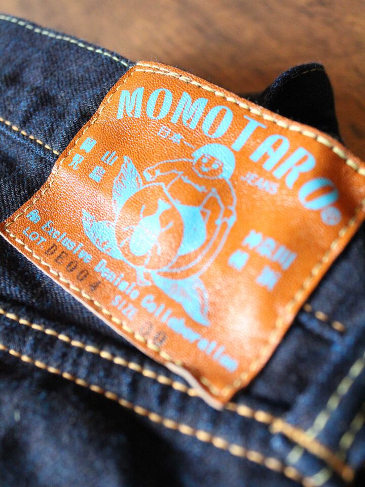 DE004 denimio collab. original cobalt blue selvedge 14oz  slim tapered,, medium image number 19