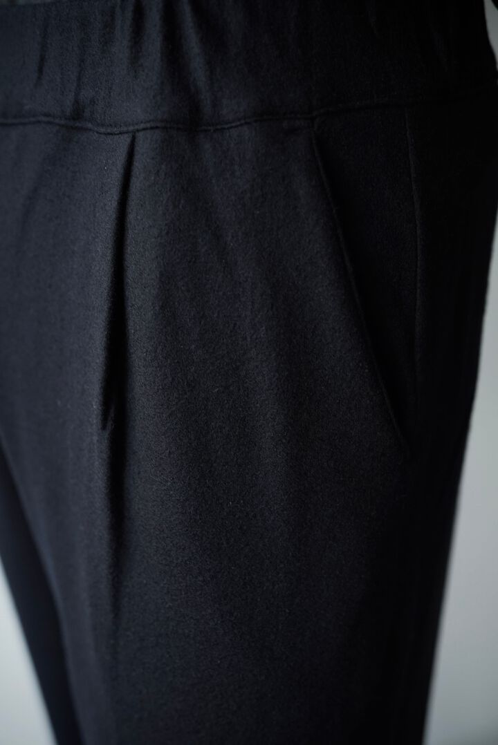 【CAPERTICA】CAP707PT23 Super140s Washable Wool MW_Jersey / Seamless Easy Pants,EBONY, medium image number 9