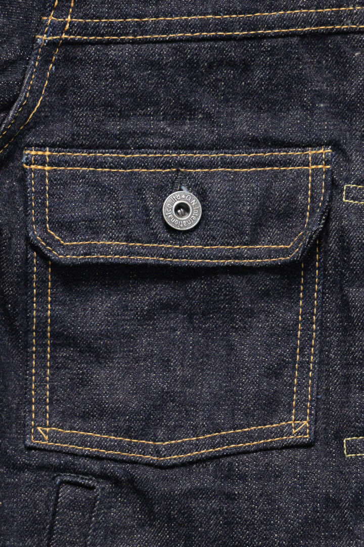 ONI02516P-14KBE 14oz Oni Denim Beige 2nd Type Jacket with handwarmers,, medium image number 3