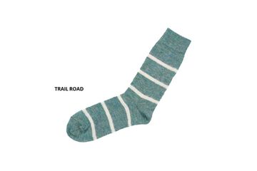 NK0703 Mohair Wool Border Socks MOCHA BEIGE,MOCHA BEIGE, small image number 5