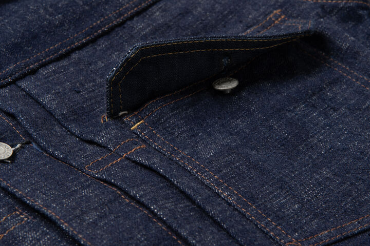 SP-107 16oz Indigo EXTREME DENIM (極) Slub Denim Jacket,, medium image number 7