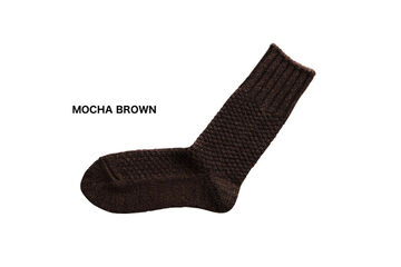 NK0701 WOOL COTTON BOOTS SOCKS IVORY,IVORY, small image number 4