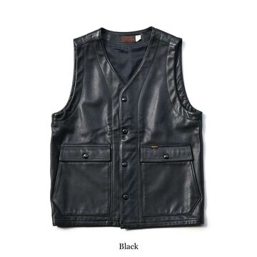 TRL-07 Rancher Vest Steerhide (Gold Yellow),Gold Yellow, small image number 5