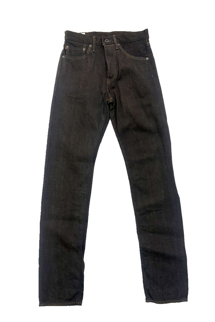 ONI246-BKOL 12.5oz Black x Olive Selvedge Denim Neat Straight,, medium image number 1