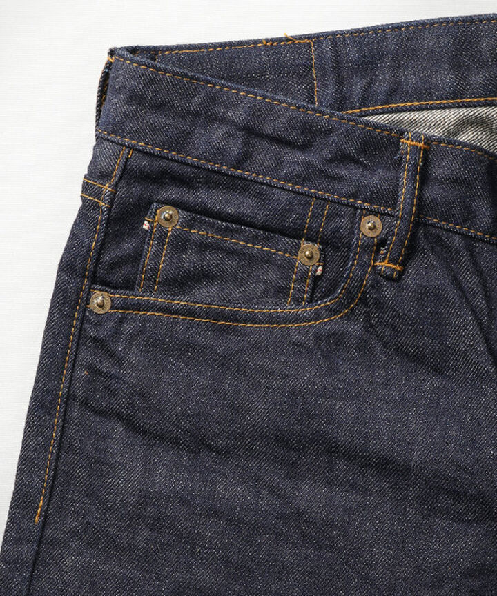 J304 CIRCLE straight 12.5oz African cotton vintage Selvedge(One washed),, medium image number 5