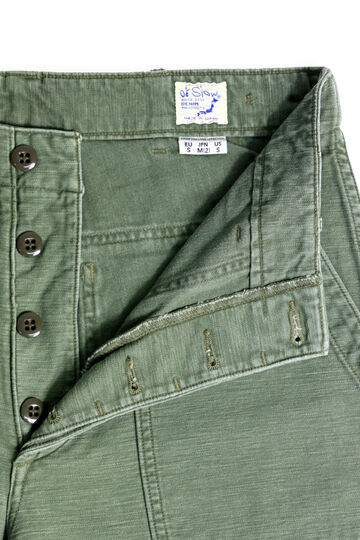 01-5002-216 US ARMY FATIGUE PANTS USED WASH (REGULAR FIT),GREEN USED, small image number 2