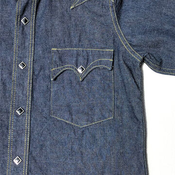 SWDL01 10oz Denim Western Shirts-XXXXL,, small image number 2