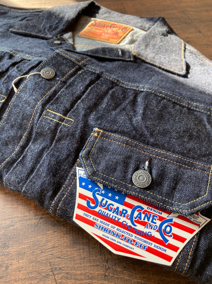 SC14500 13oz MADE IN USA DEAD STOCK DENIM JEANS 'US1953' 2ND JACKET-One Wash-36,, medium image number 7