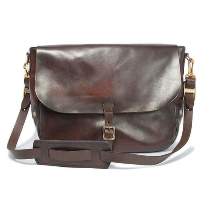 VS-248L LEATHER POSTMAN SHOULDER BAG  (BROWN),BROWN, medium image number 0