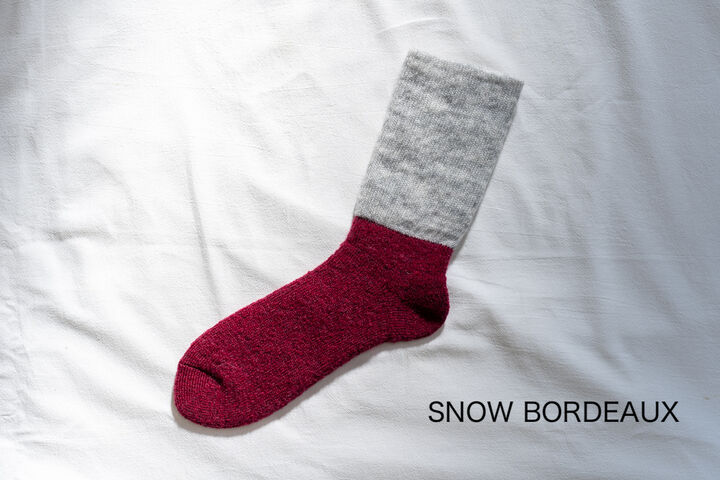 NK0208 Mohair Wool Pile Socks/Mens-SNOW NAVY-M,SNOW NAVY, medium image number 6