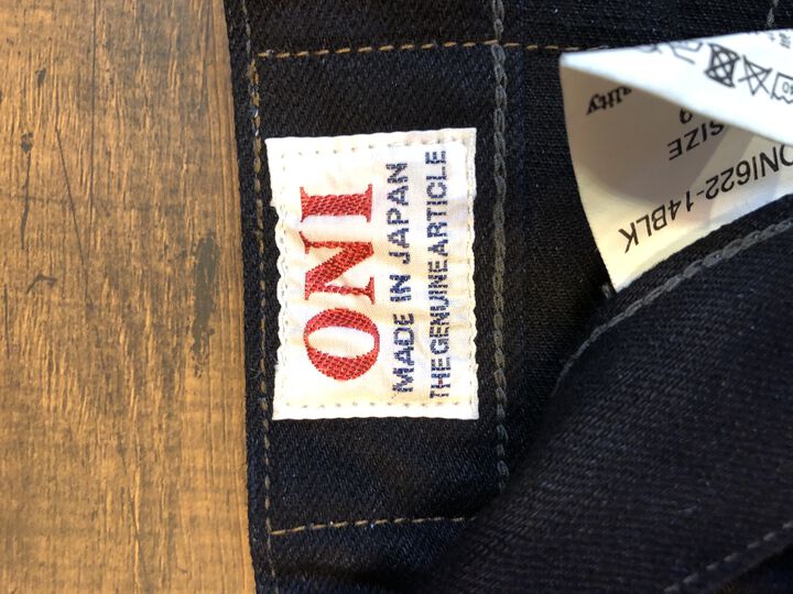 ONI622-14BLK 14oz Oni Denim (weft: black) Relax Tapered,, medium image number 7