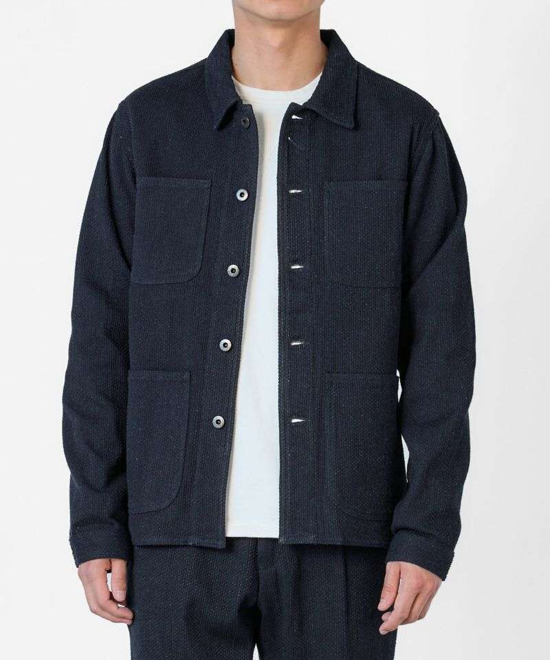 DENIMIO JBOT1304 Sashiko Cover All Jacket