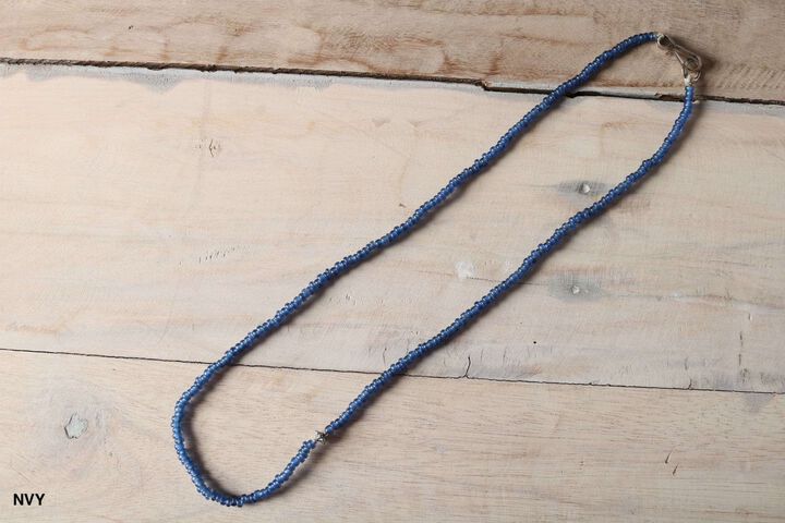 BR-8466 BEADS NECKLACE (6COLORS),NAVY, medium image number 0