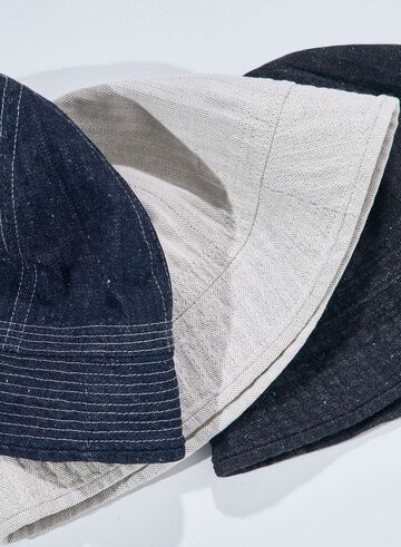 SWC401MH-HB 13oz "GRAY NEP" HBT MILITARY HAT (BLK),BLACK, small image number 3