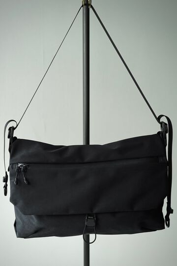 241AC07 High Density Milicloth / Messenger Bag <M> (BLACK),BLACK, small image number 3