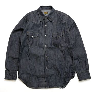BURGUS PLUS - 8oz Denim Western Shirt - HBP-301WS-L,, small image number 0