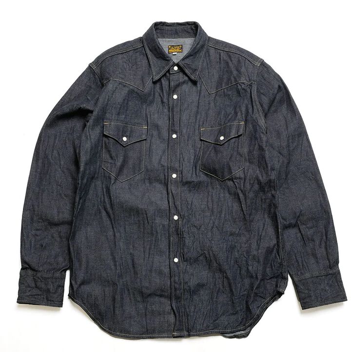 BURGUS PLUS - 8oz Denim Western Shirt - HBP-301WS-M,, medium