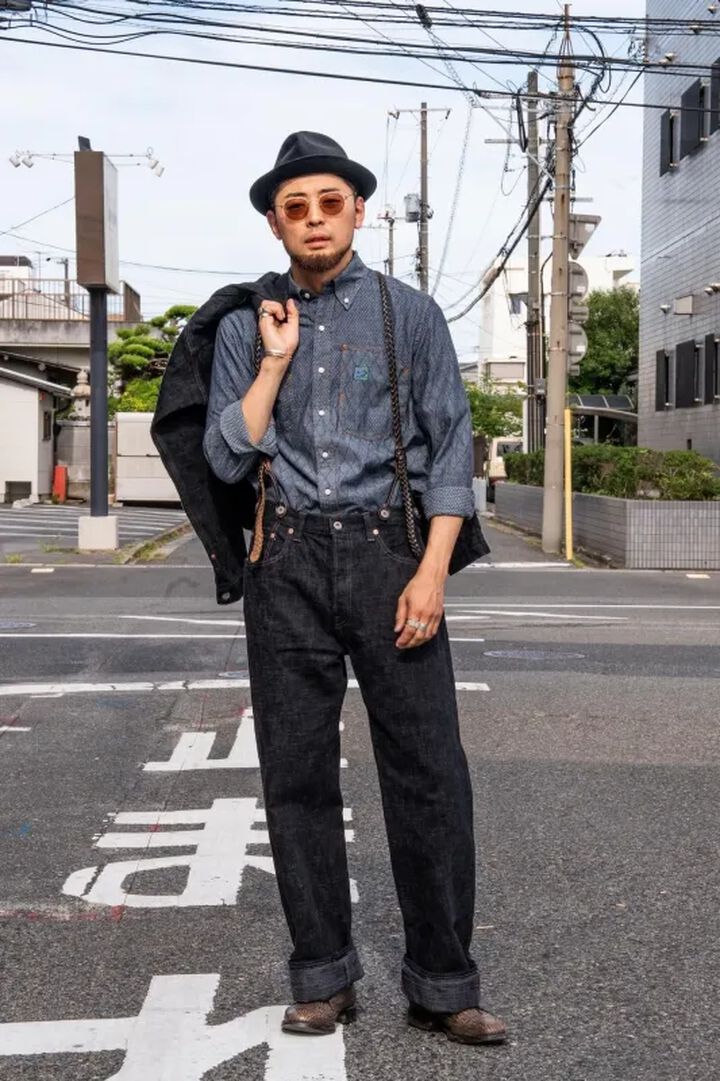 GZ-HRJSK-BK 15oz Skein (Kase) Dyed Heritage Jeans (Black),, medium